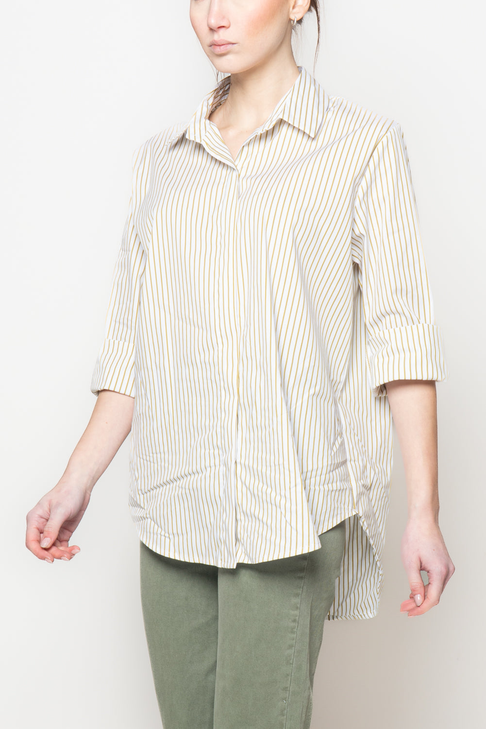 Camicia ampia in cotone