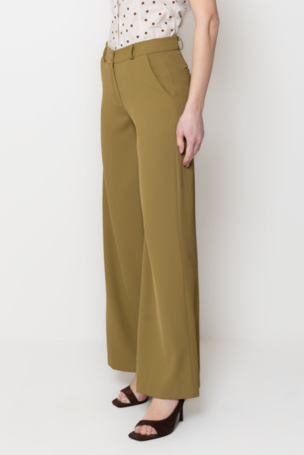 Pantalone Fluido Wide-Leg