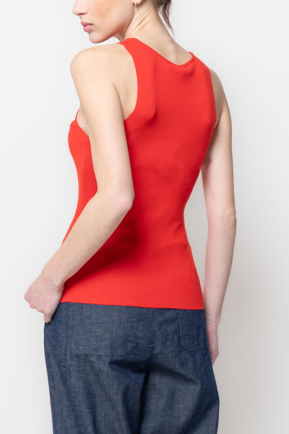 Top a Costine con Fiori 3D