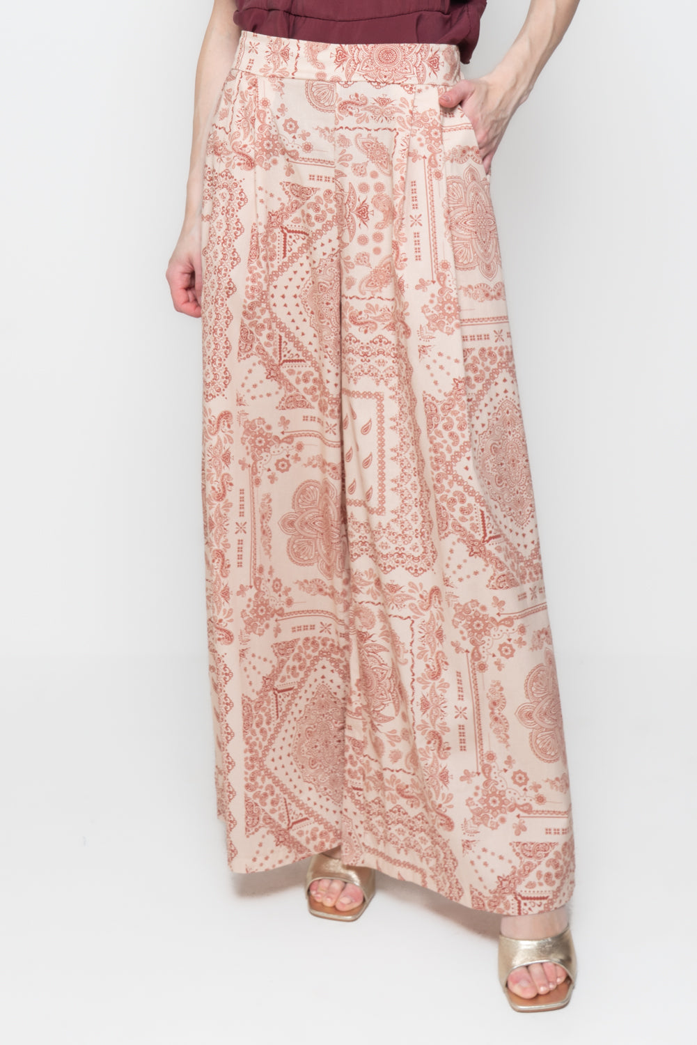 Pantalone Palazzo Fantasia Paisley