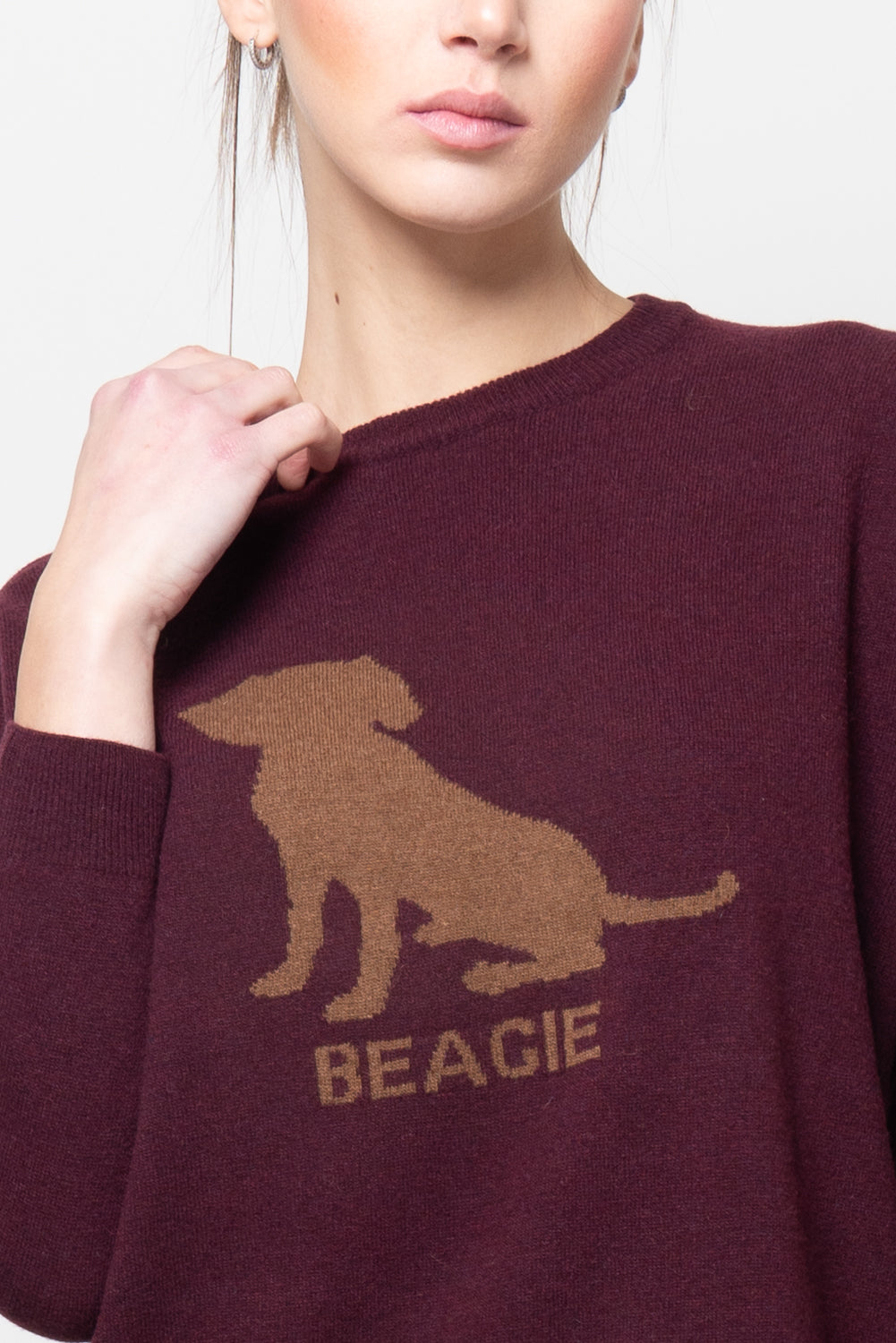 Maglia con disegno piazzato