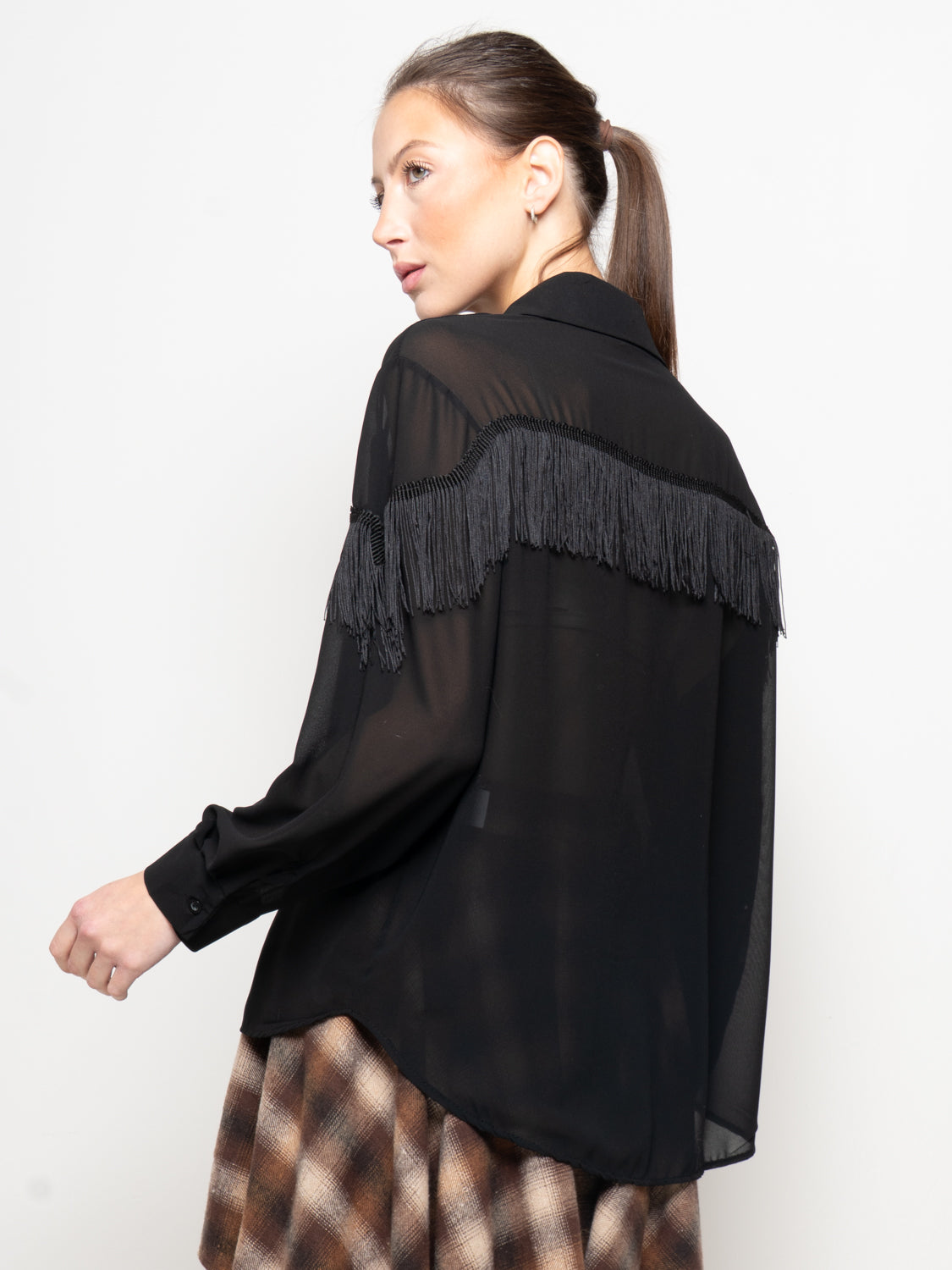 Camicia con frange