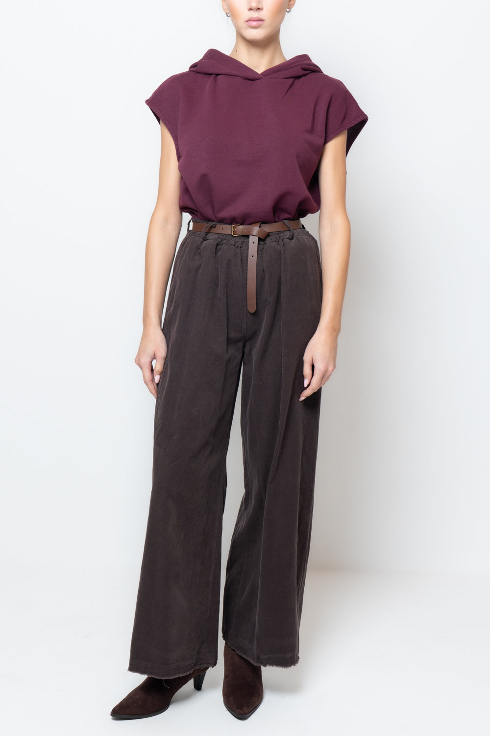 Pantalone palazzo in velluto