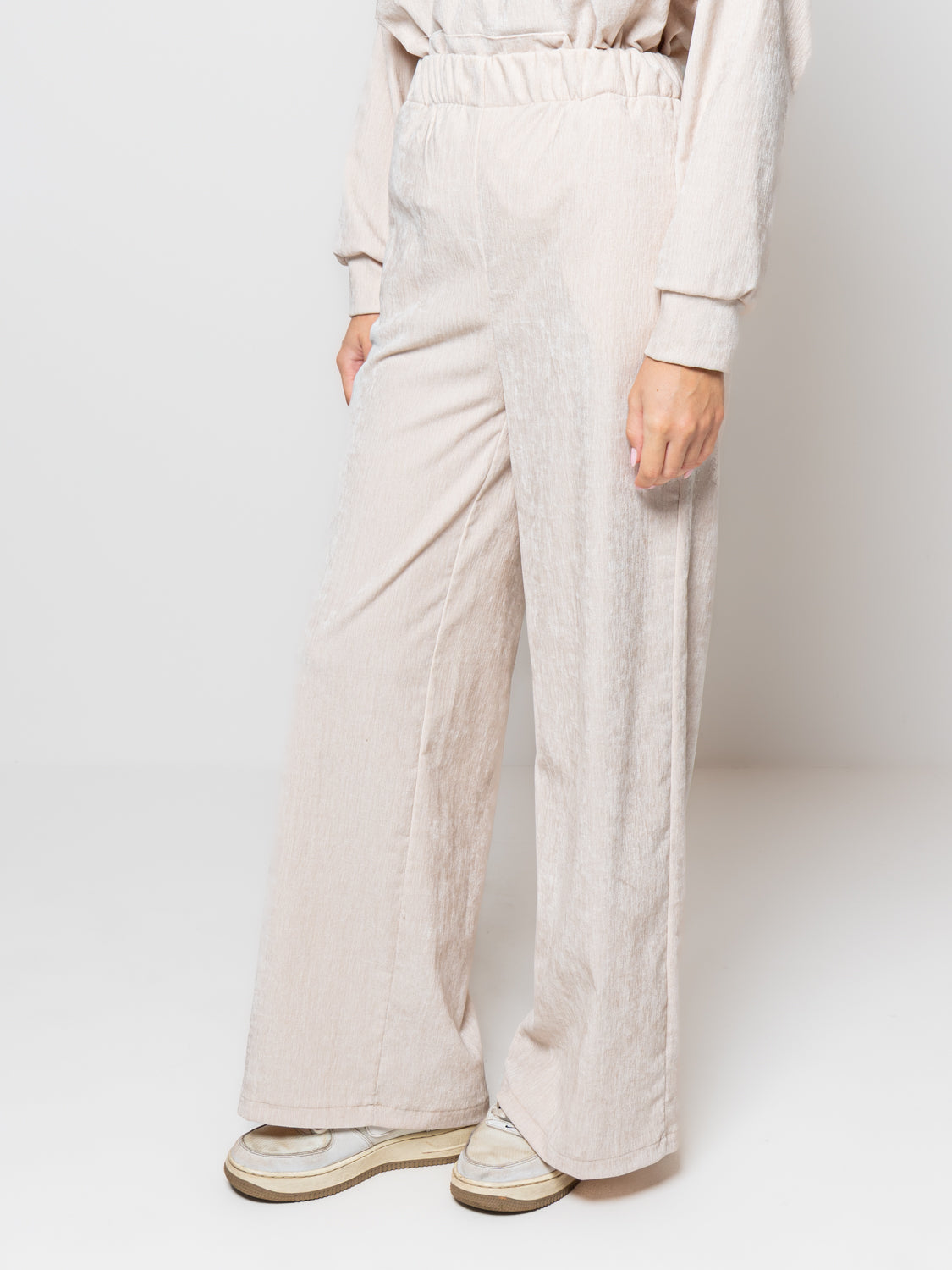 Pantalone palazzo in ciniglia