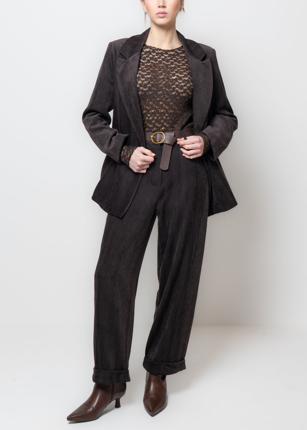 Giacca in velluto doppiopetto