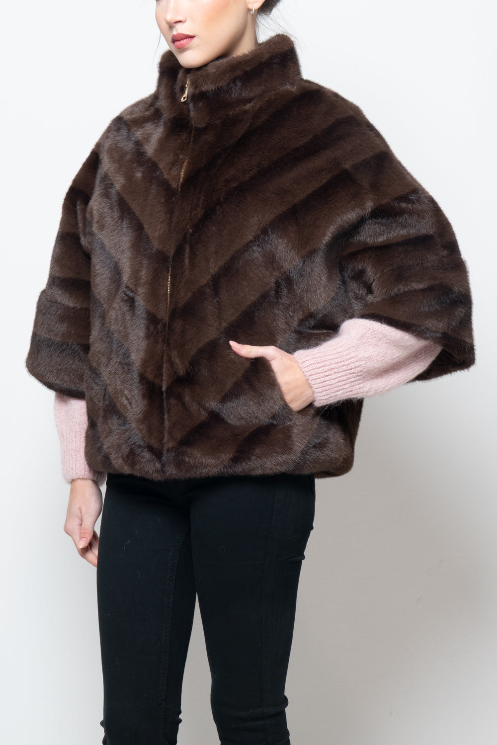 Pelliccia manica 3/4