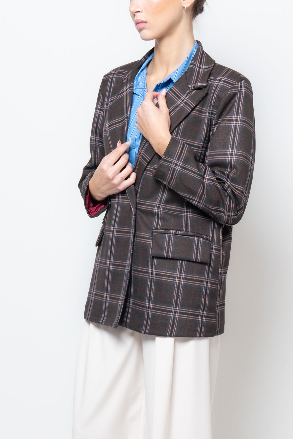 Giacca doppiopetto a quadri