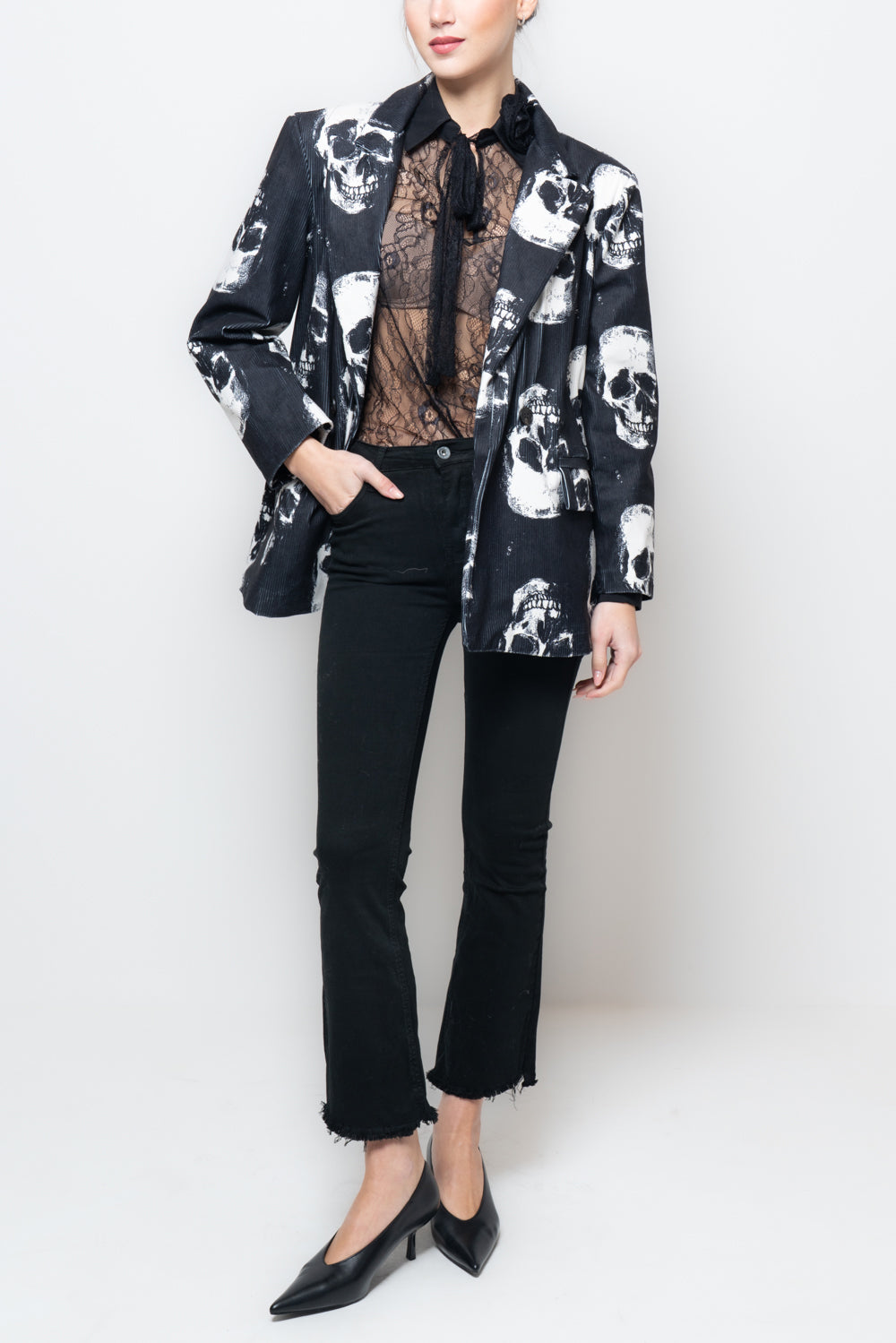 Giacca fantasia teschio