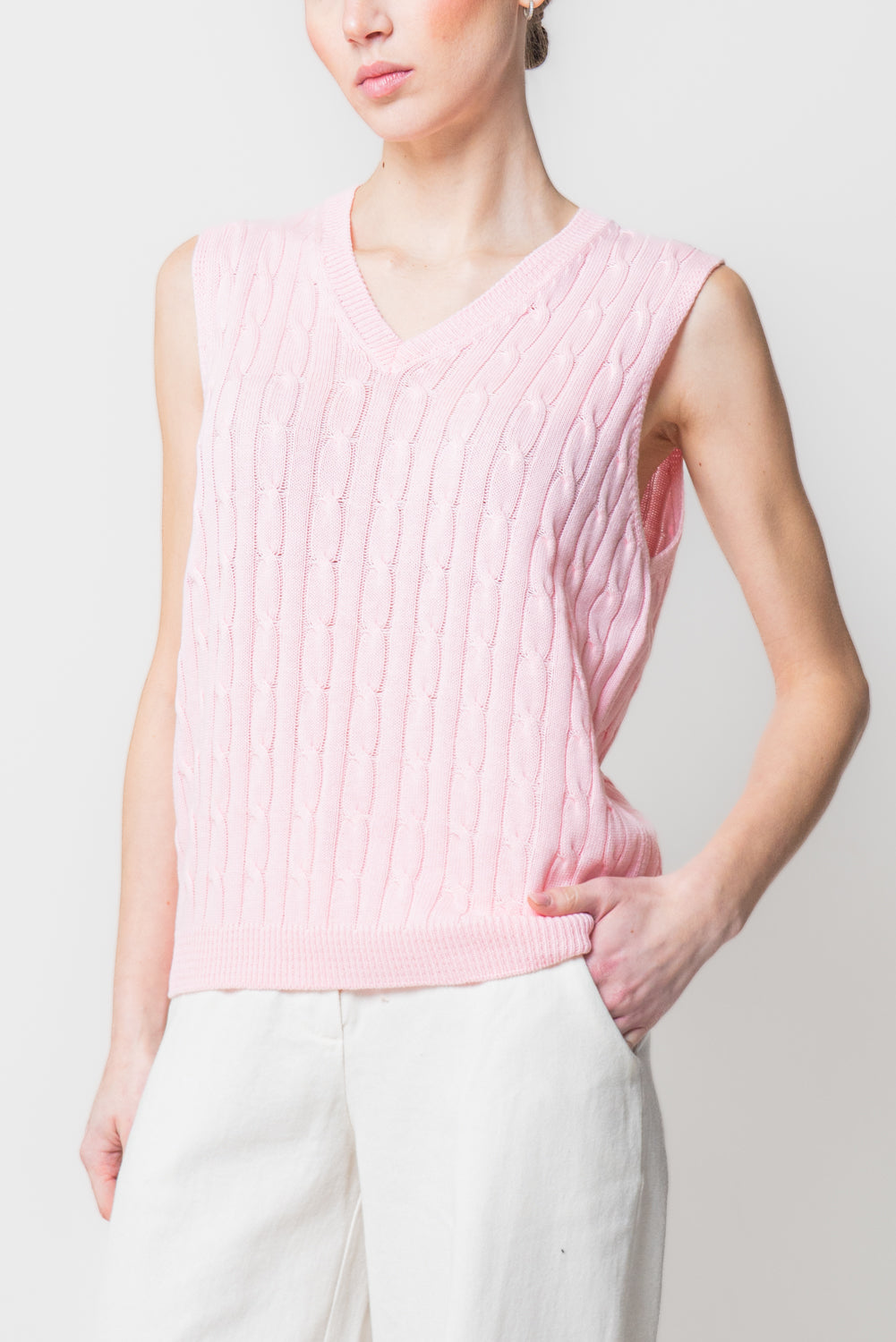 Gilet in Maglia a Trecce