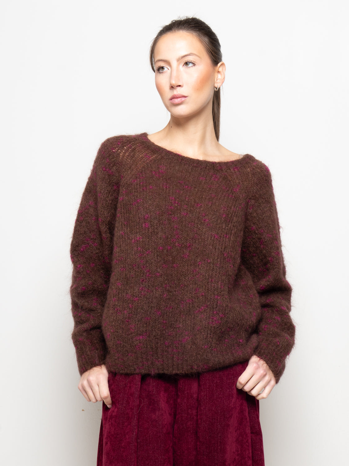 Maglia fantasia puntinata