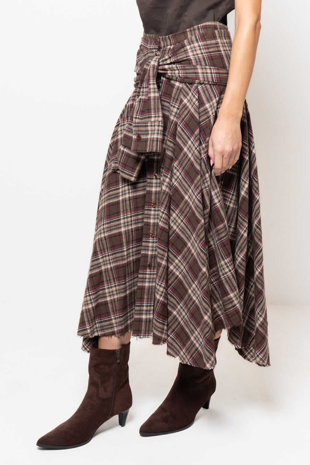 Gonna a quadri con fusciacca