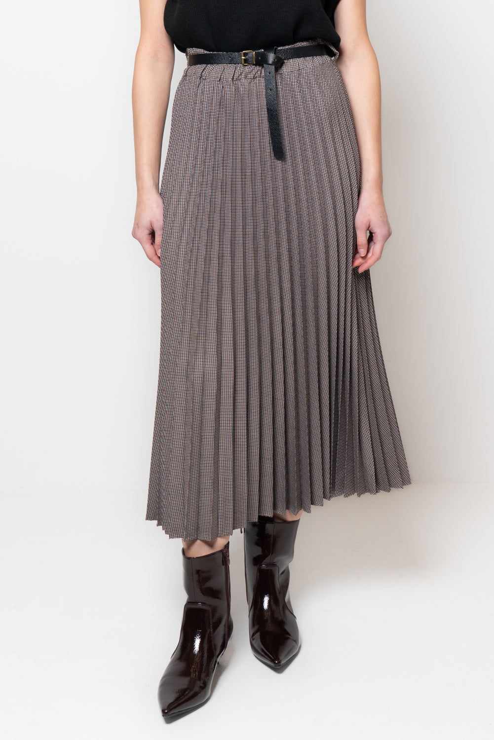 Gonna plissè in tartan