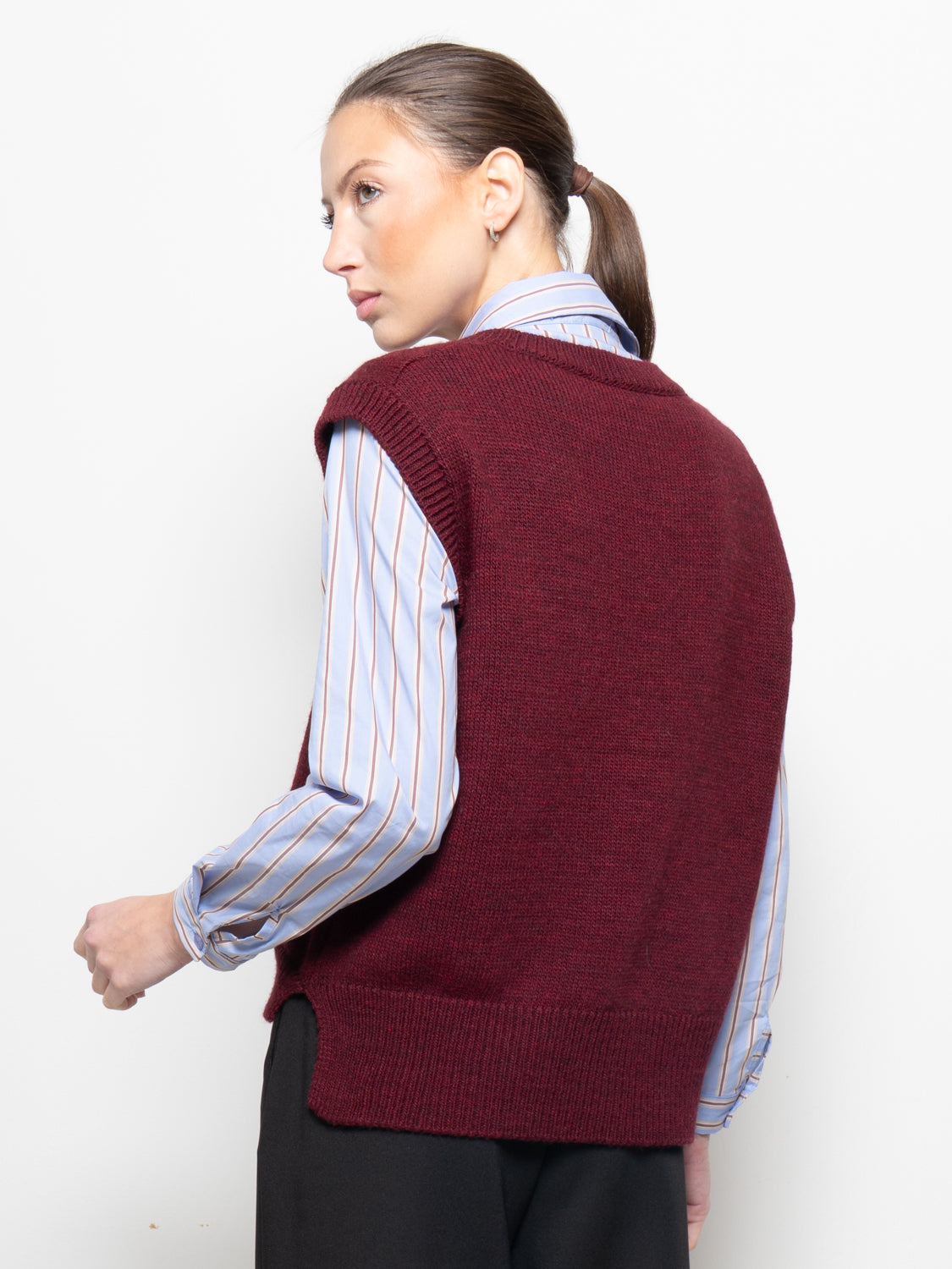 Gilet con scollo a V
