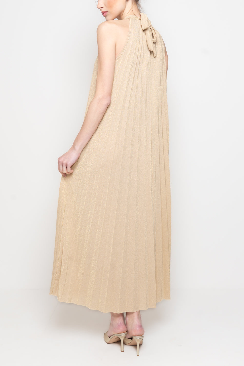 Abito il lurex con Scollo all’Americana