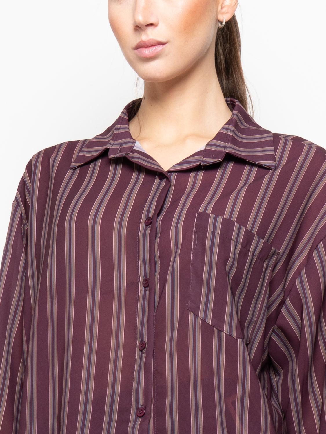 Camicia a righe con taschino