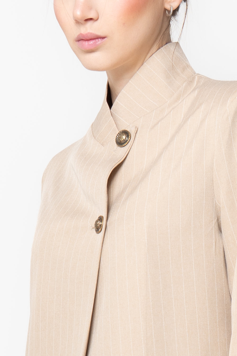 Blazer Gessato Monopetto