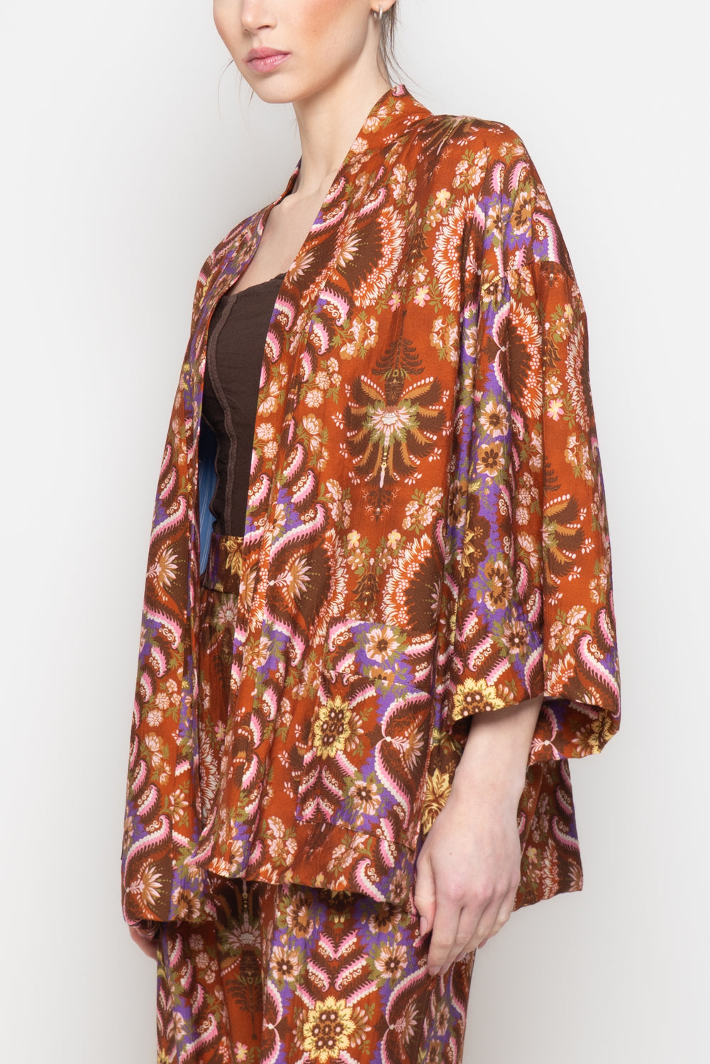 Kimono foderato fantasia