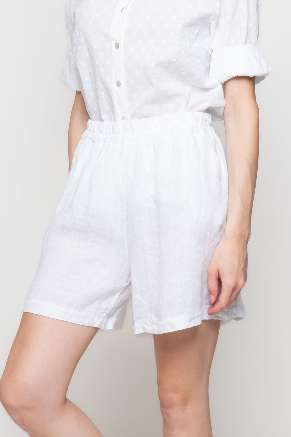 Shorts in 100% Lino