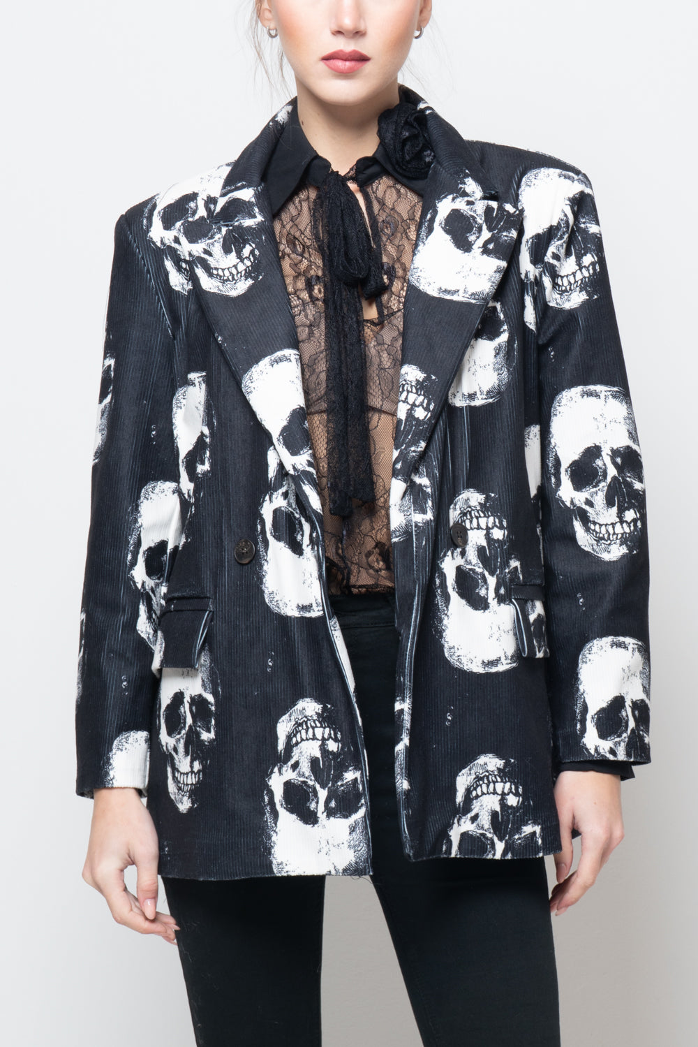 Giacca fantasia teschio