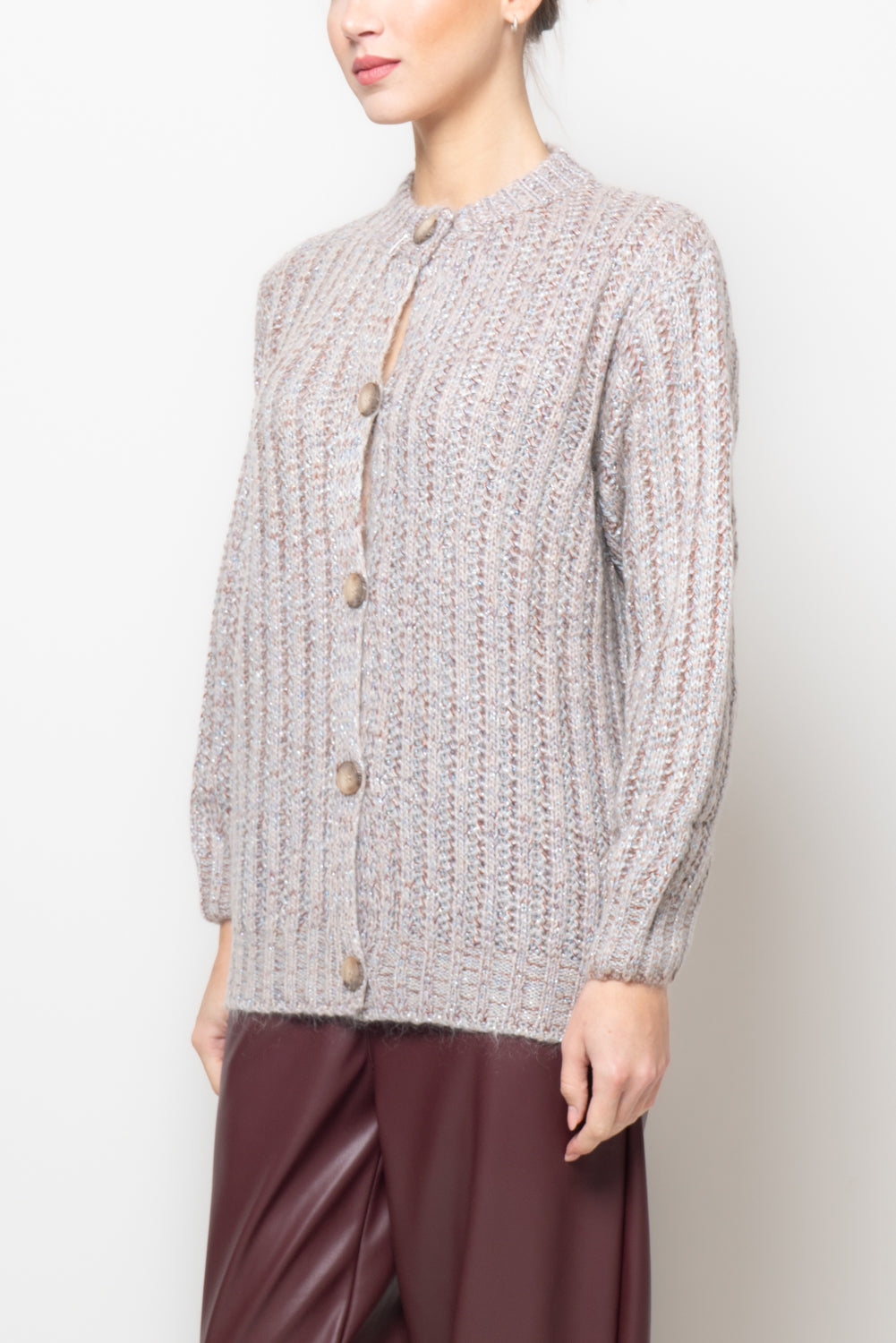 Cardigan misto mohair melange