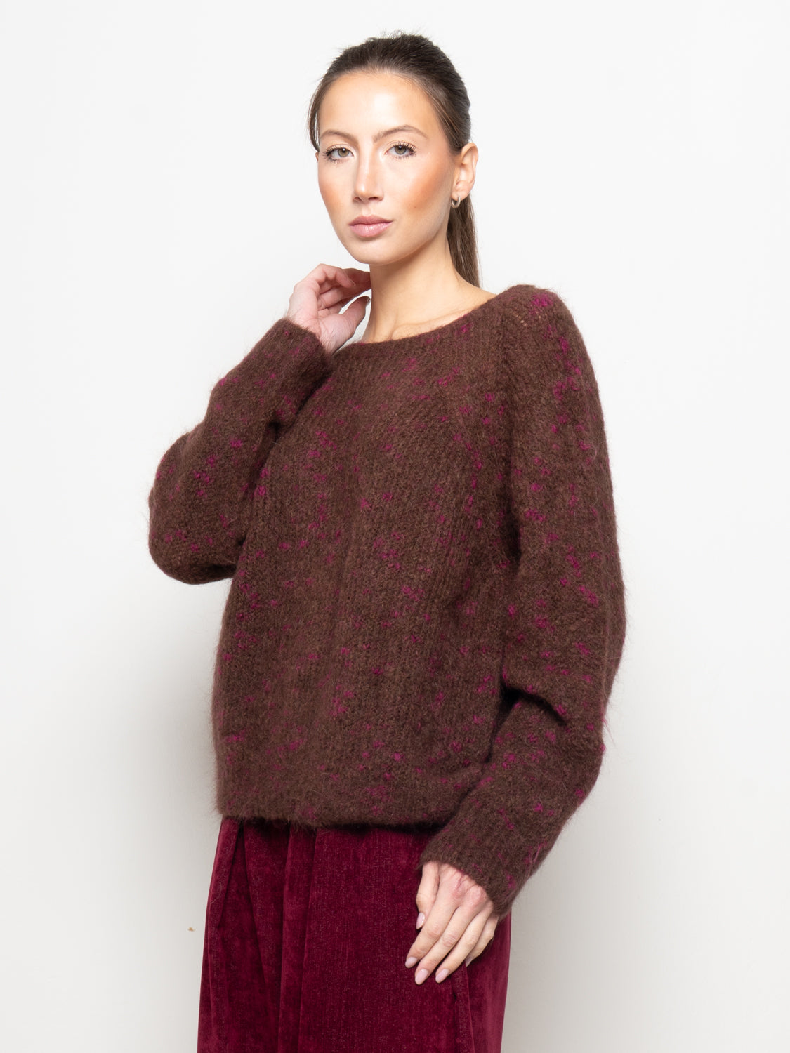 Maglia fantasia puntinata