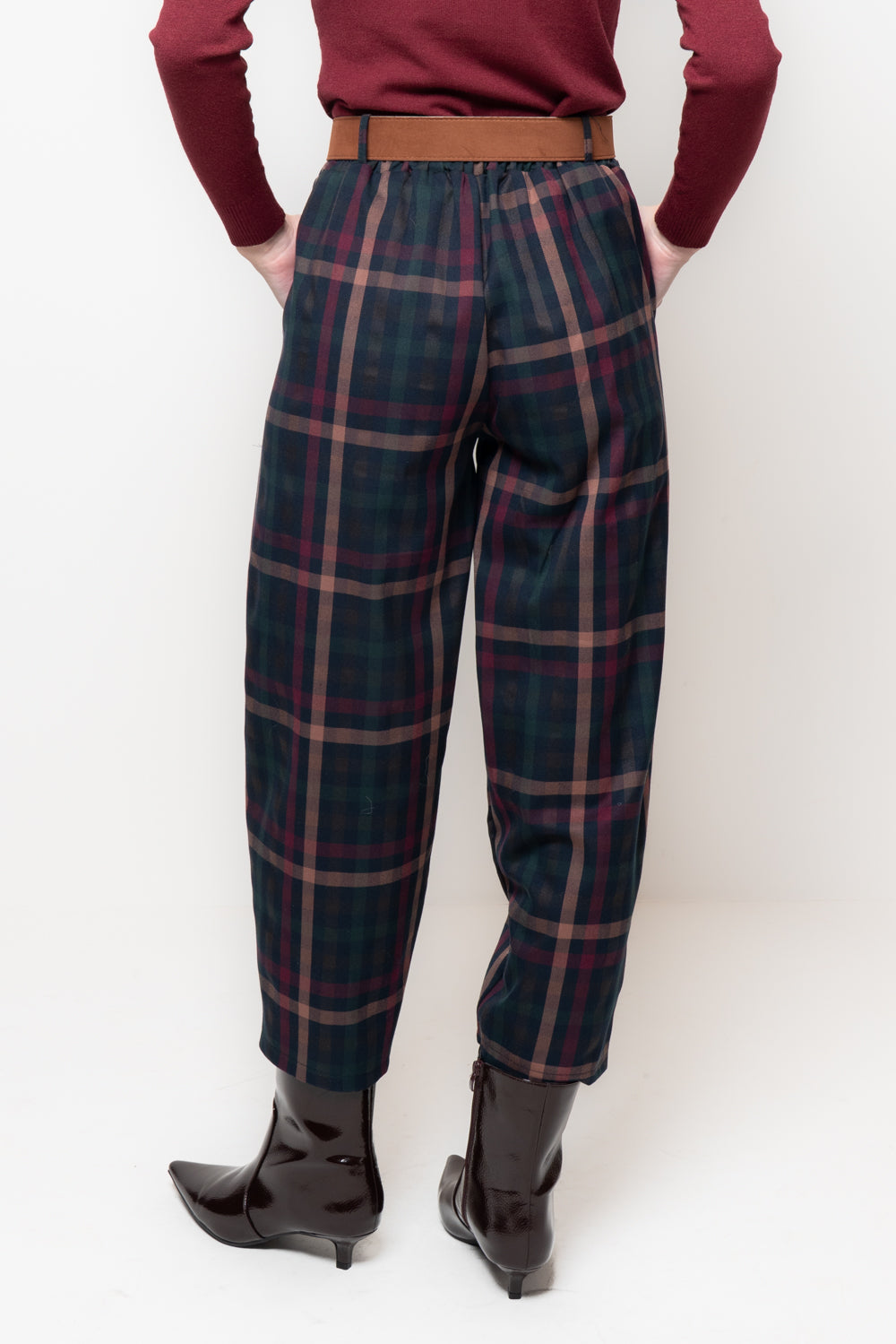 Baggy tessuto a quadri