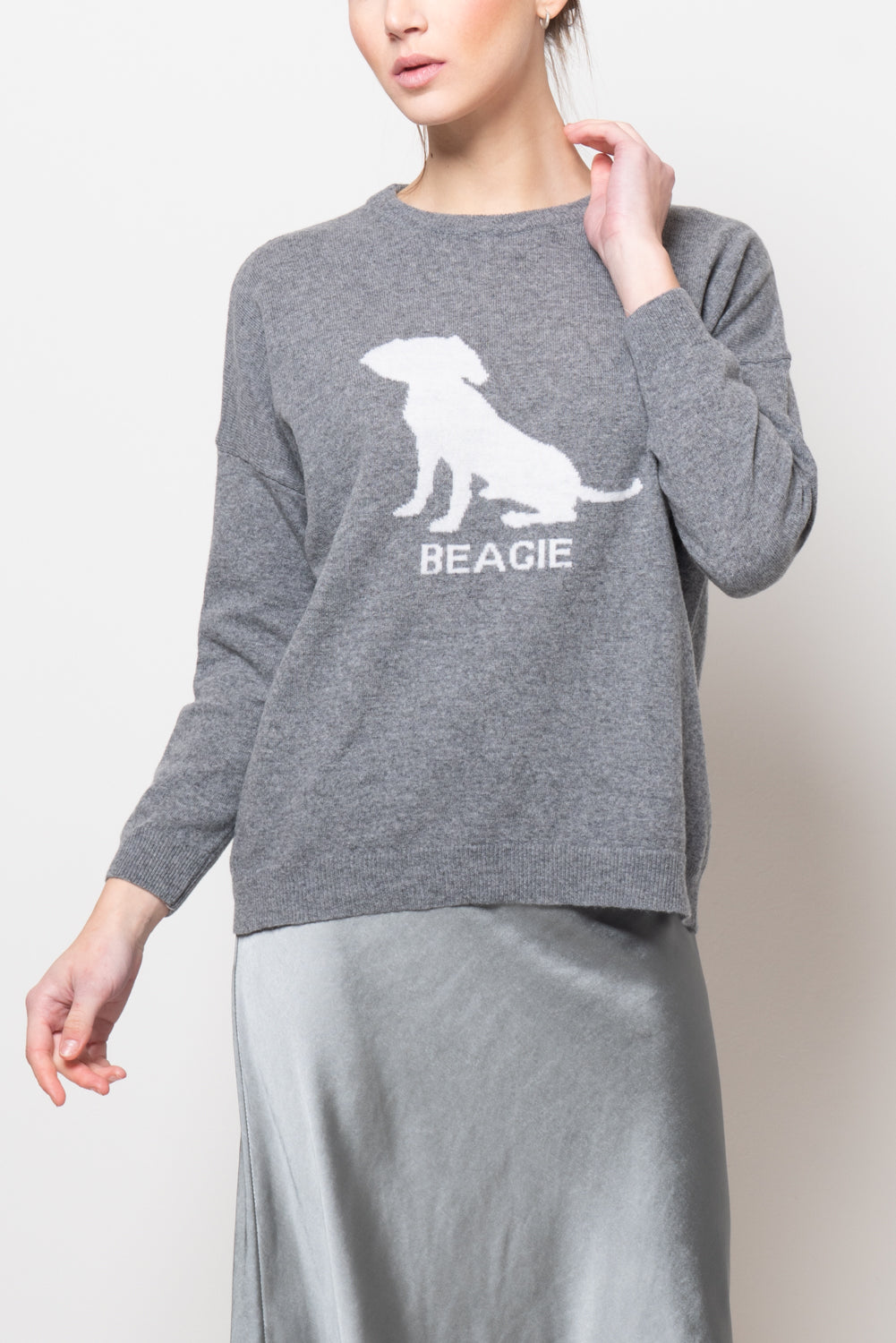 Maglia con disegno piazzato