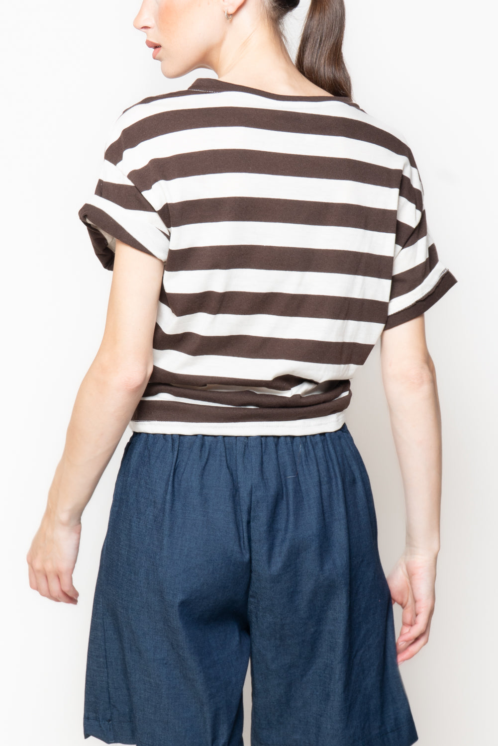 T-shirt a Righe bicolore