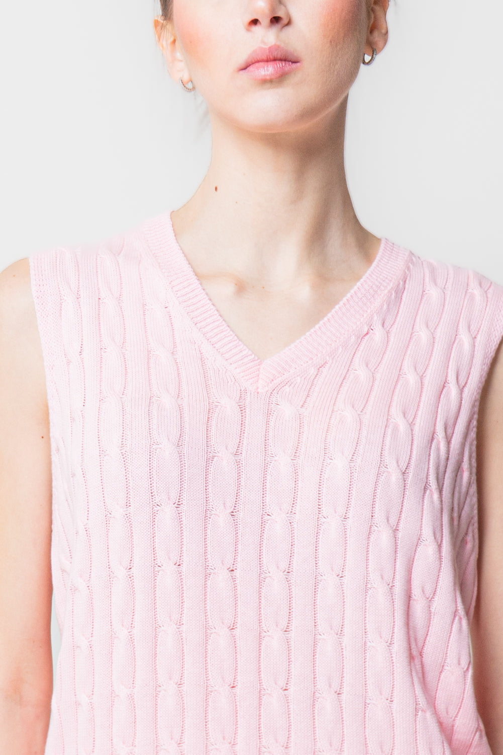 Gilet in Maglia a Trecce