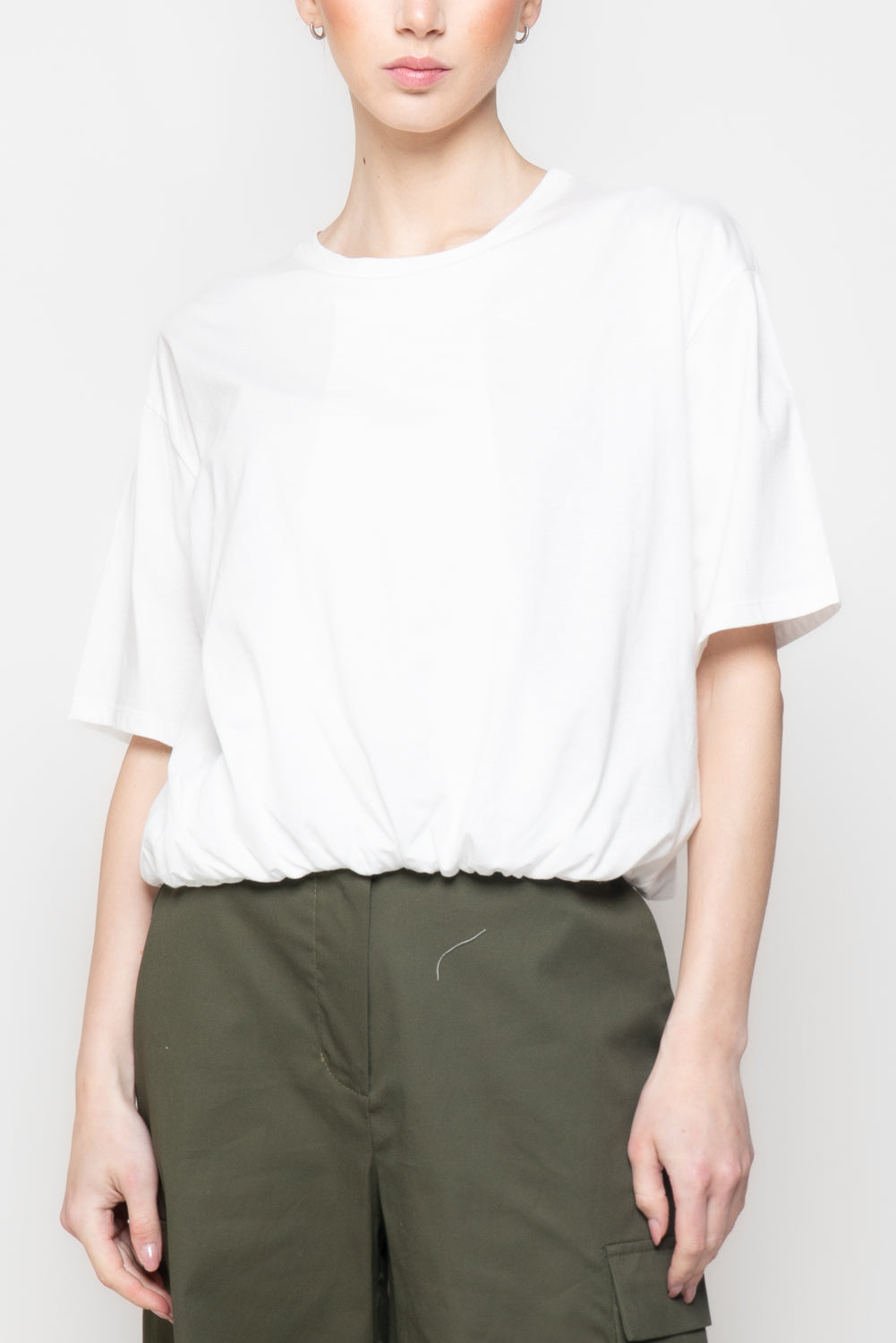 T-shirt fondo a bombolino