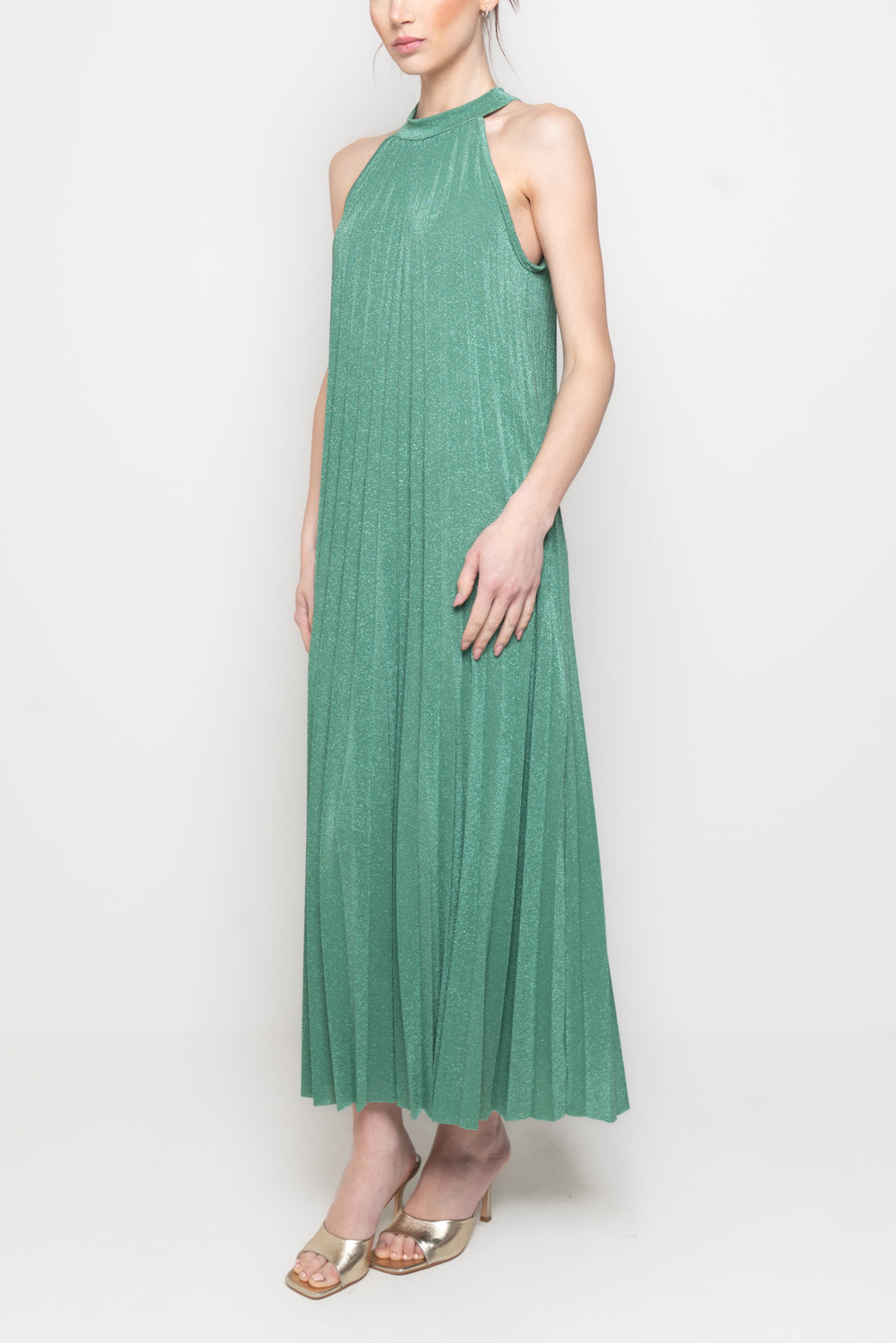 Abito il lurex con Scollo all’Americana