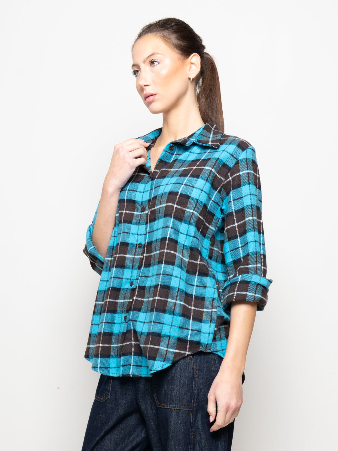 Camicia a quadri flanellata