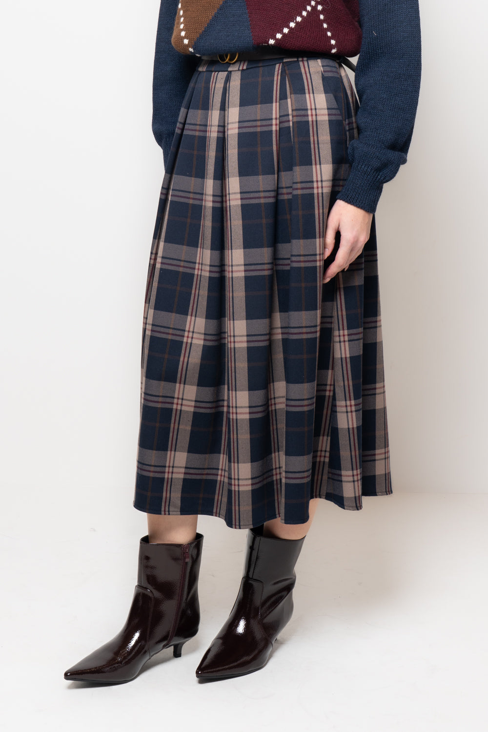 Gonna a quadri con cannoni