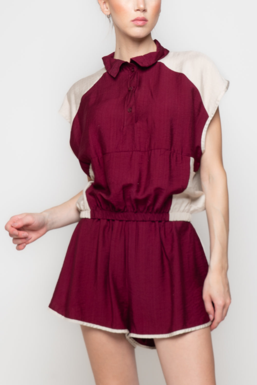Casacca crop Color-Block