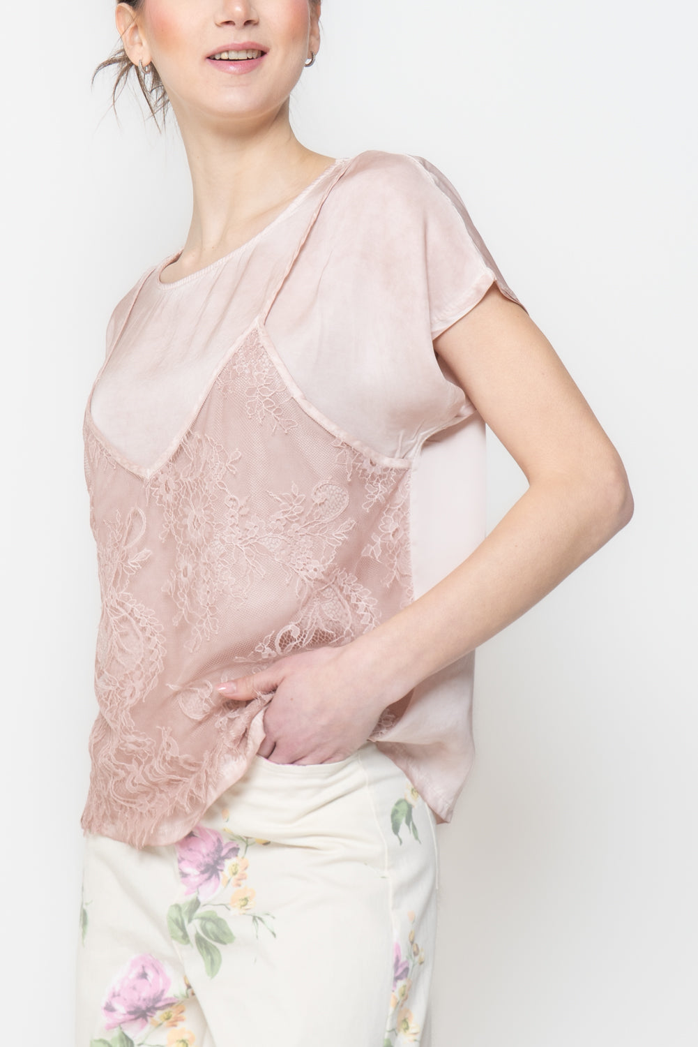 Top Combinato con Pizzo