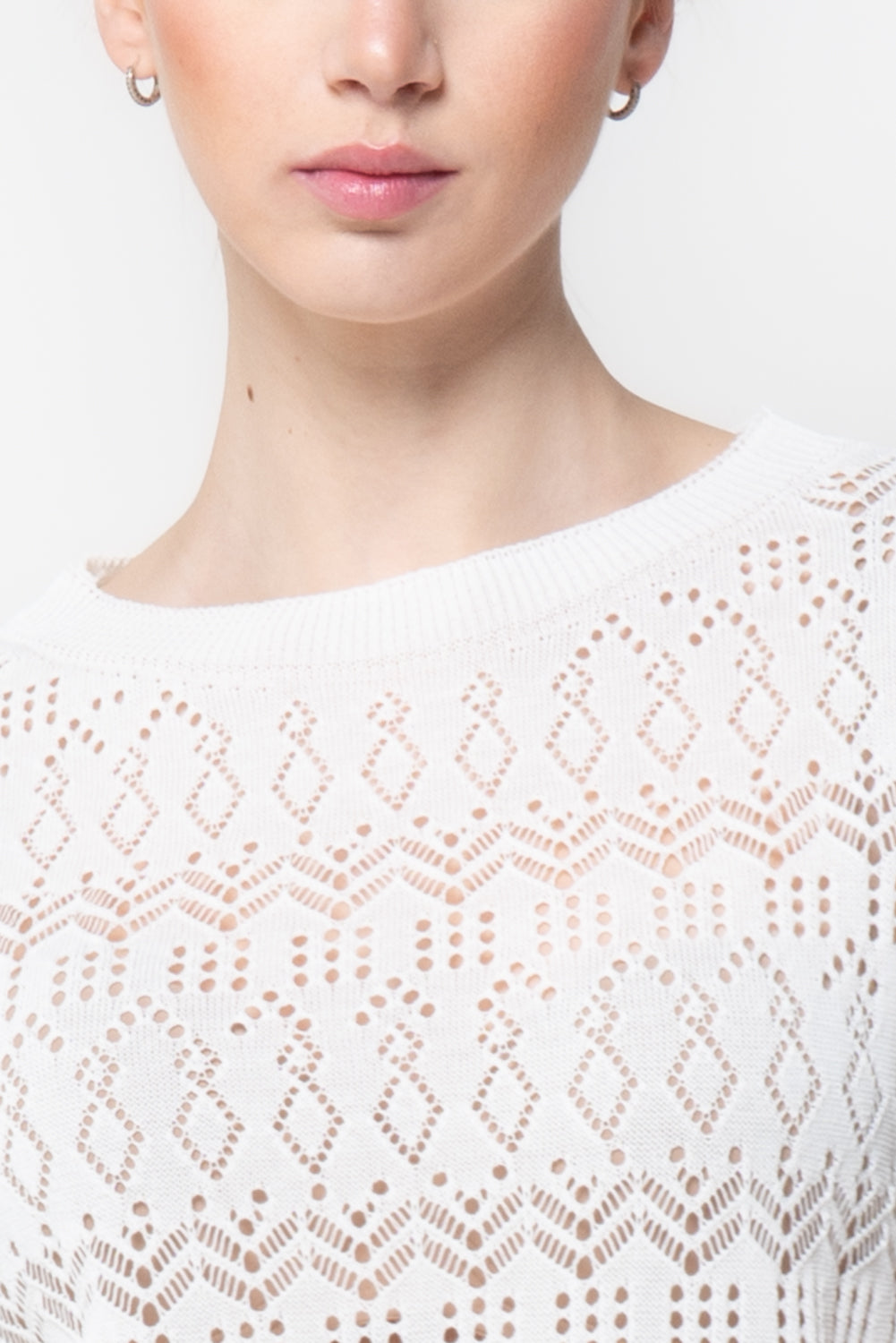 T-shirt in Maglia Traforata