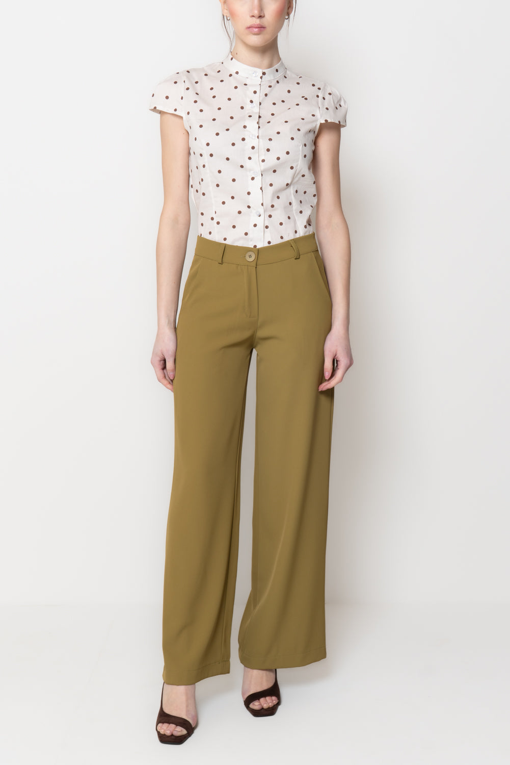 Pantalone Fluido Wide-Leg