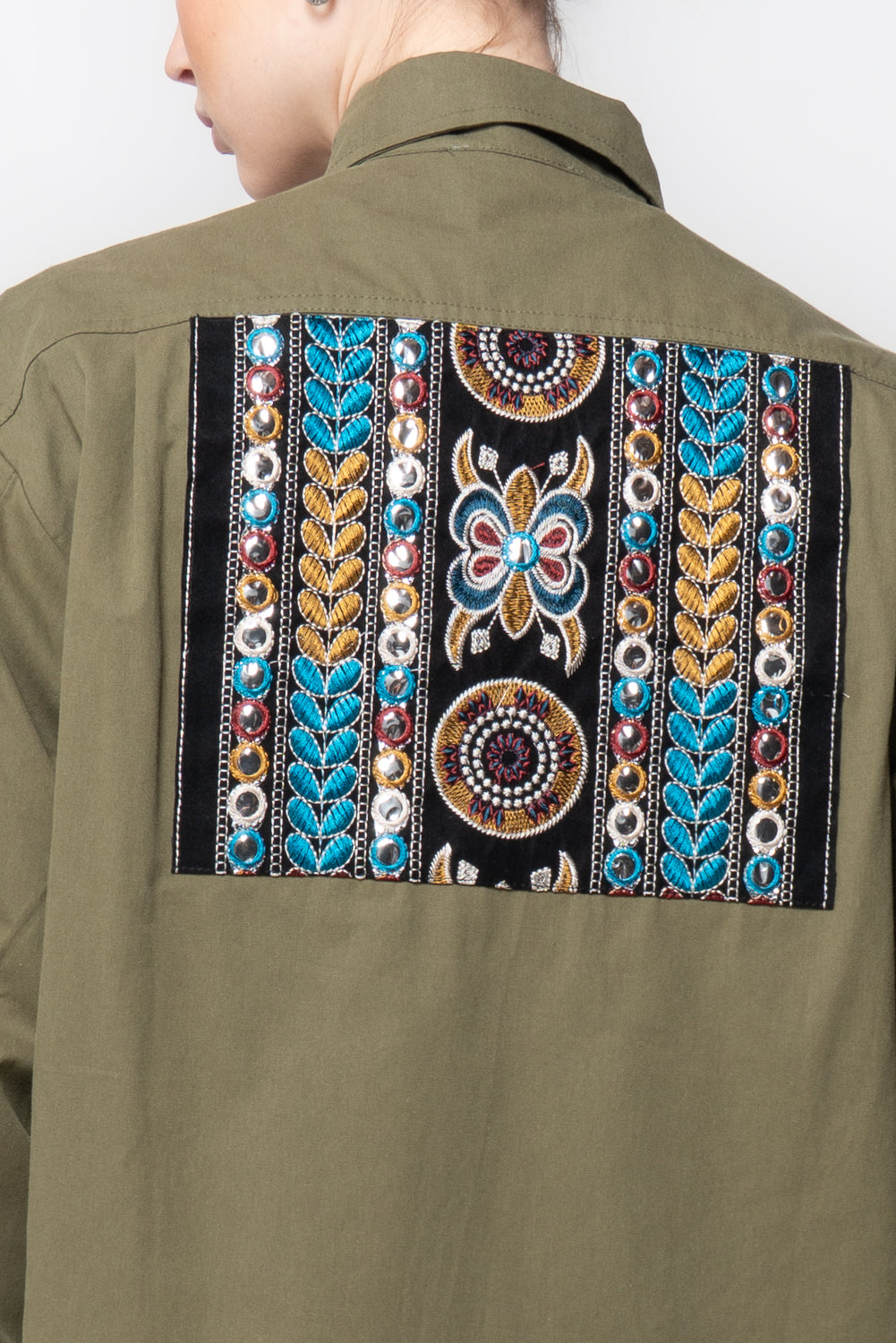 Sahariana Militare Patch dietro