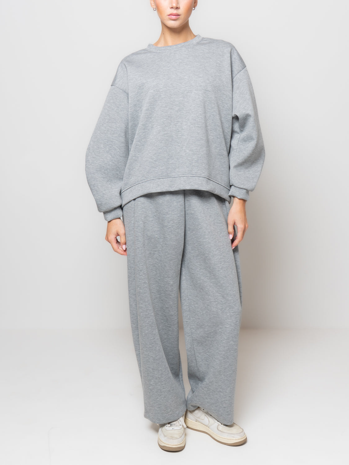 Felpa in neoprene con manica rappresa