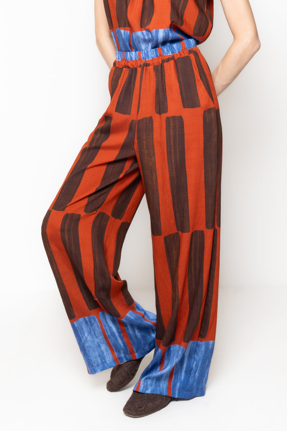 Pantaloni Palazzo in Fantasia