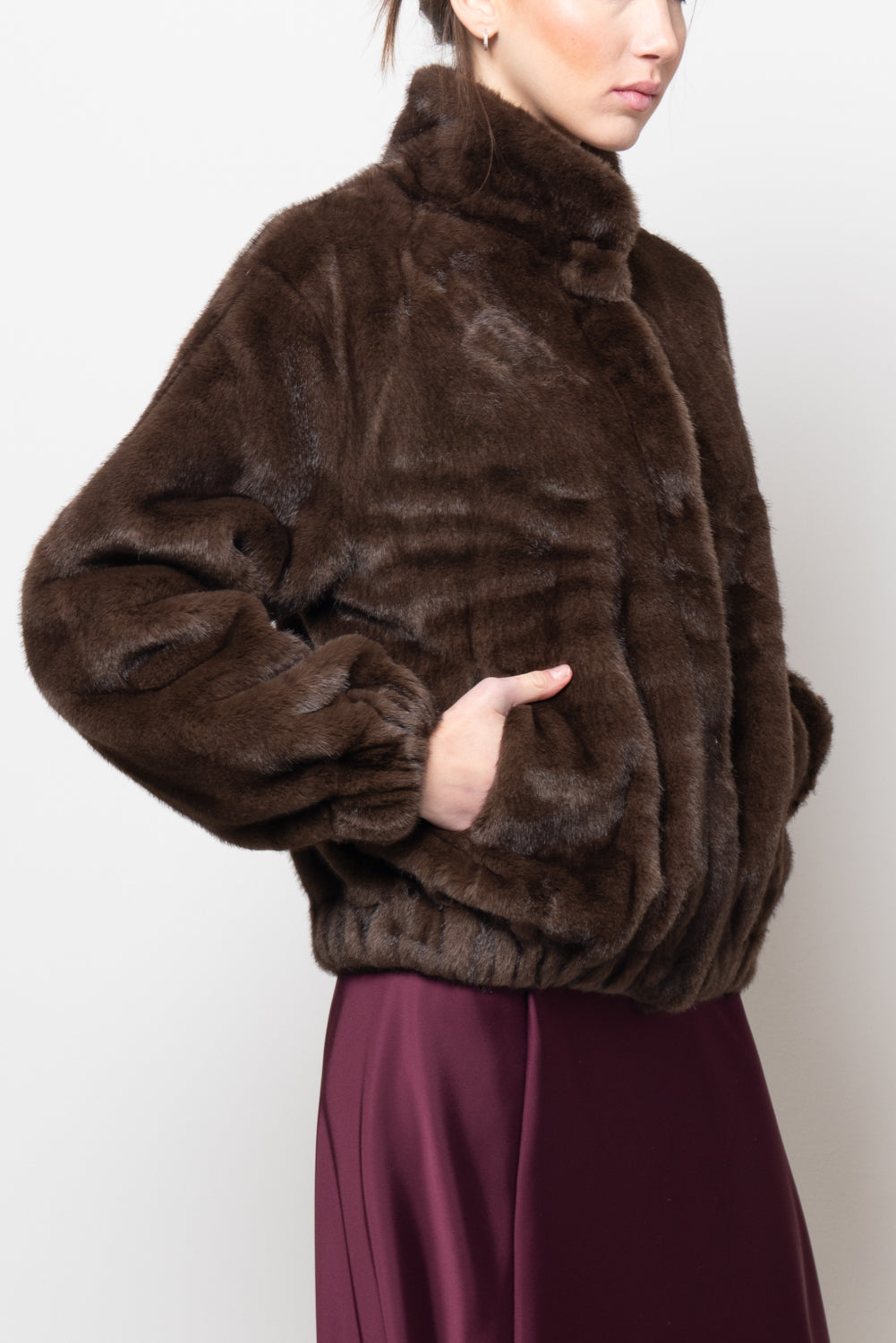 Bomber in ecopelliccia