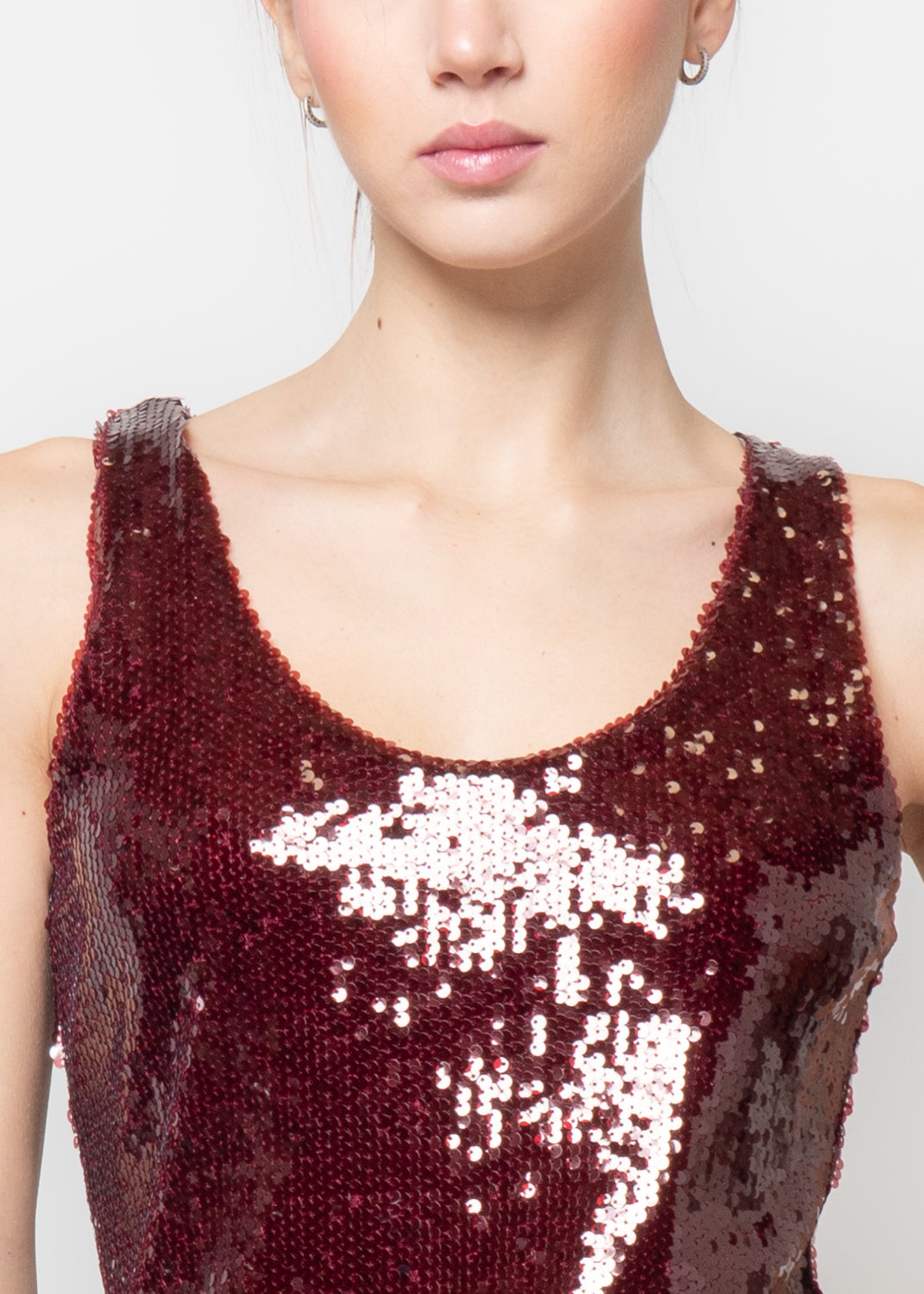 Canotta in paillettes