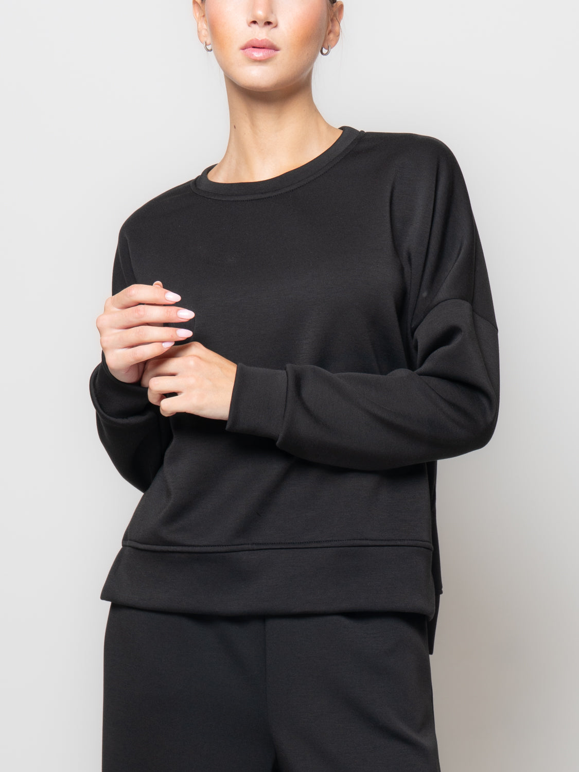 Felpa in neoprene con spacchi laterali