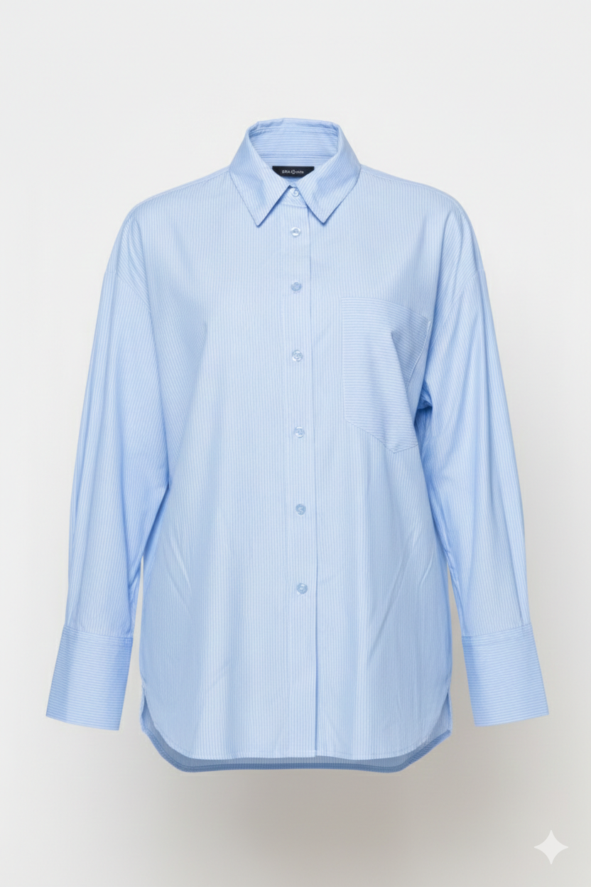 Camicia lunga con tasca