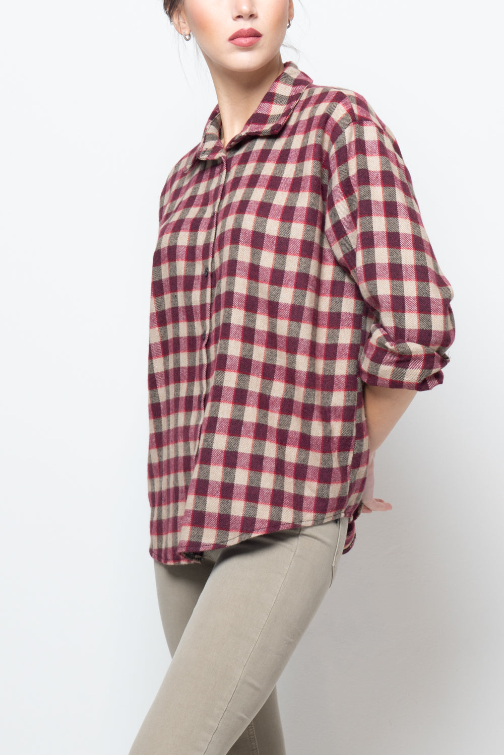 Camicia a quadri in flanella