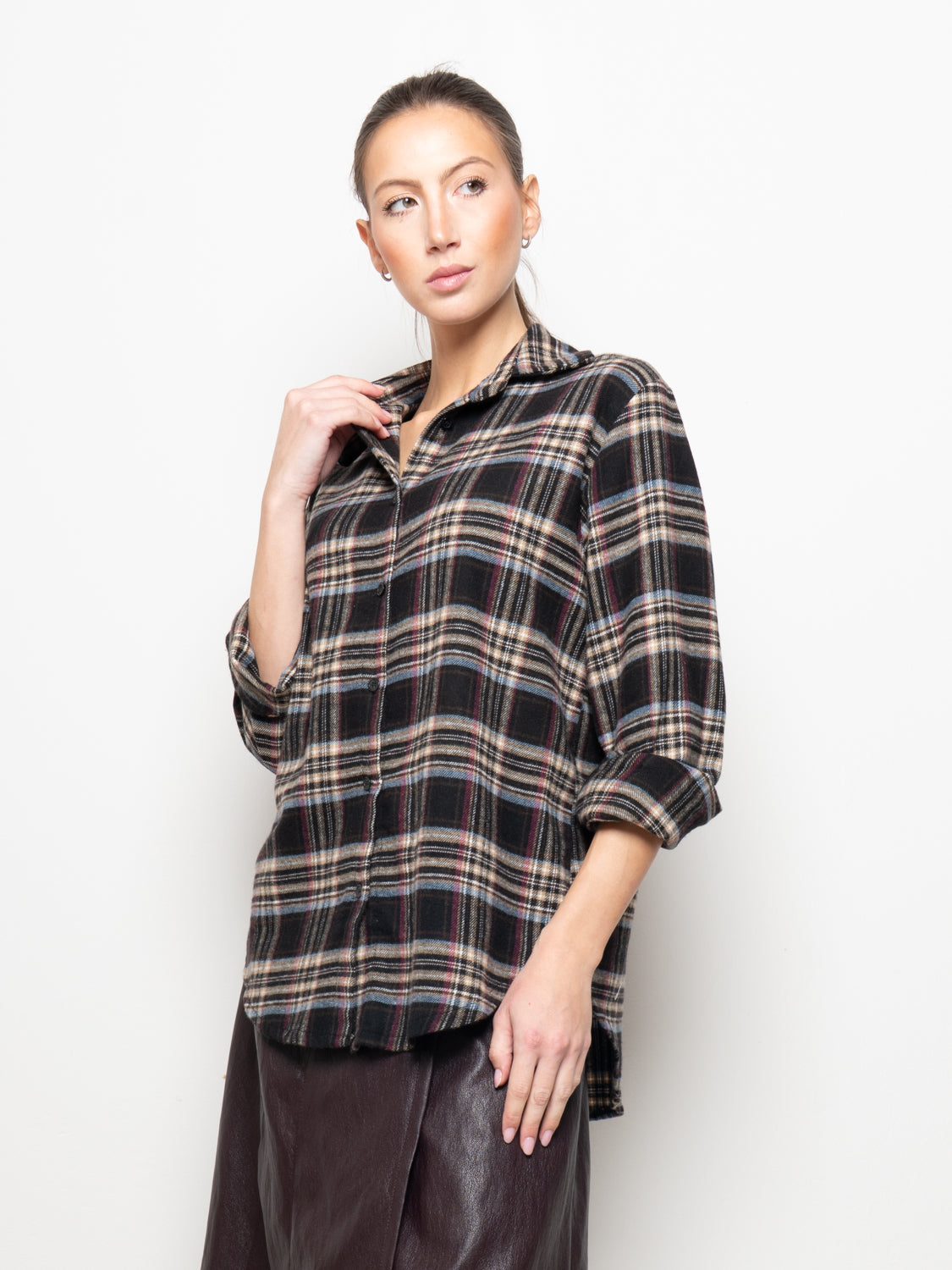 Camicia a quadri flanellata