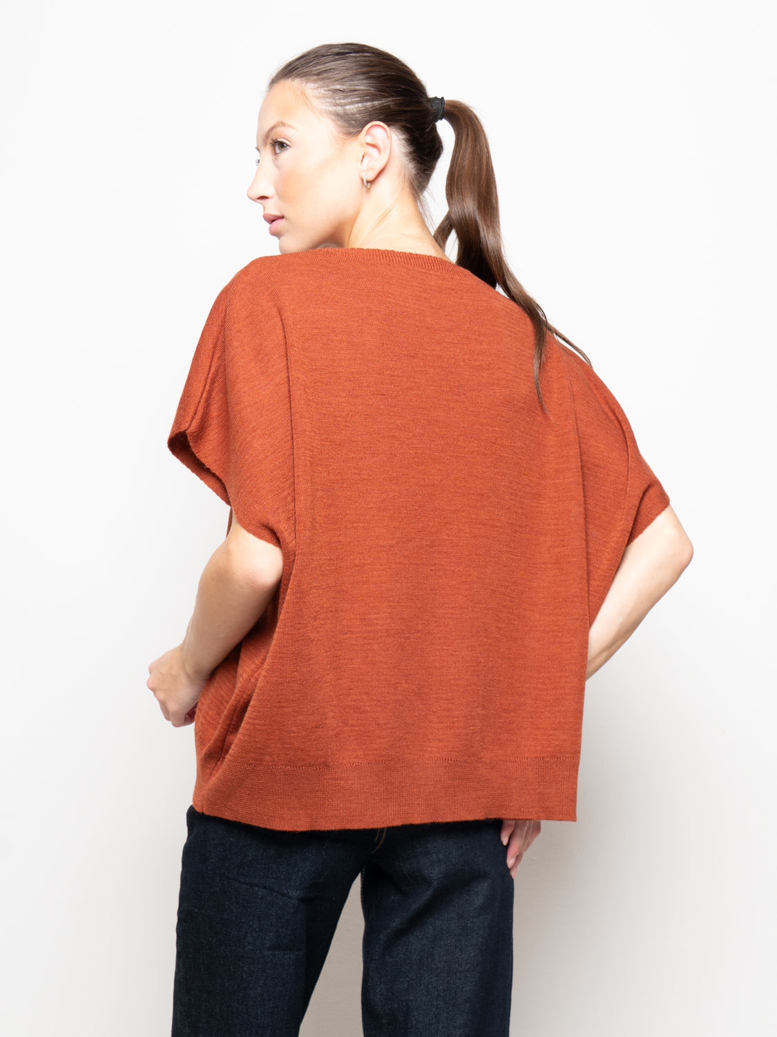 Gilet over misto lana