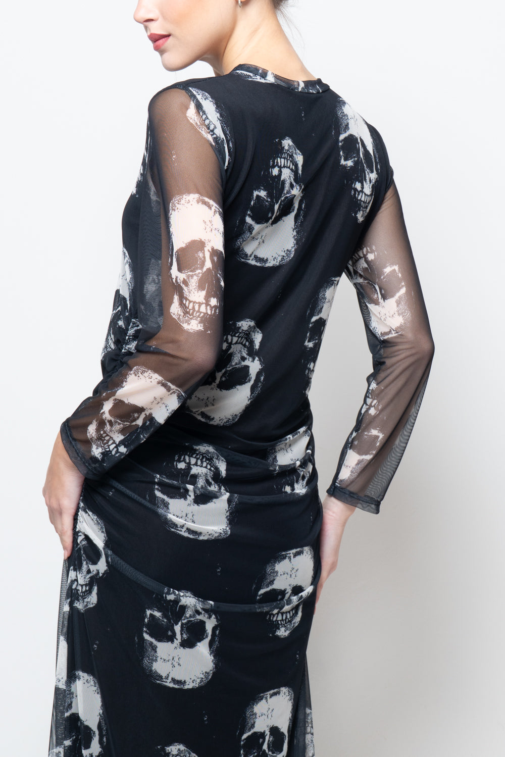 Abito fantasia teschio in toulle