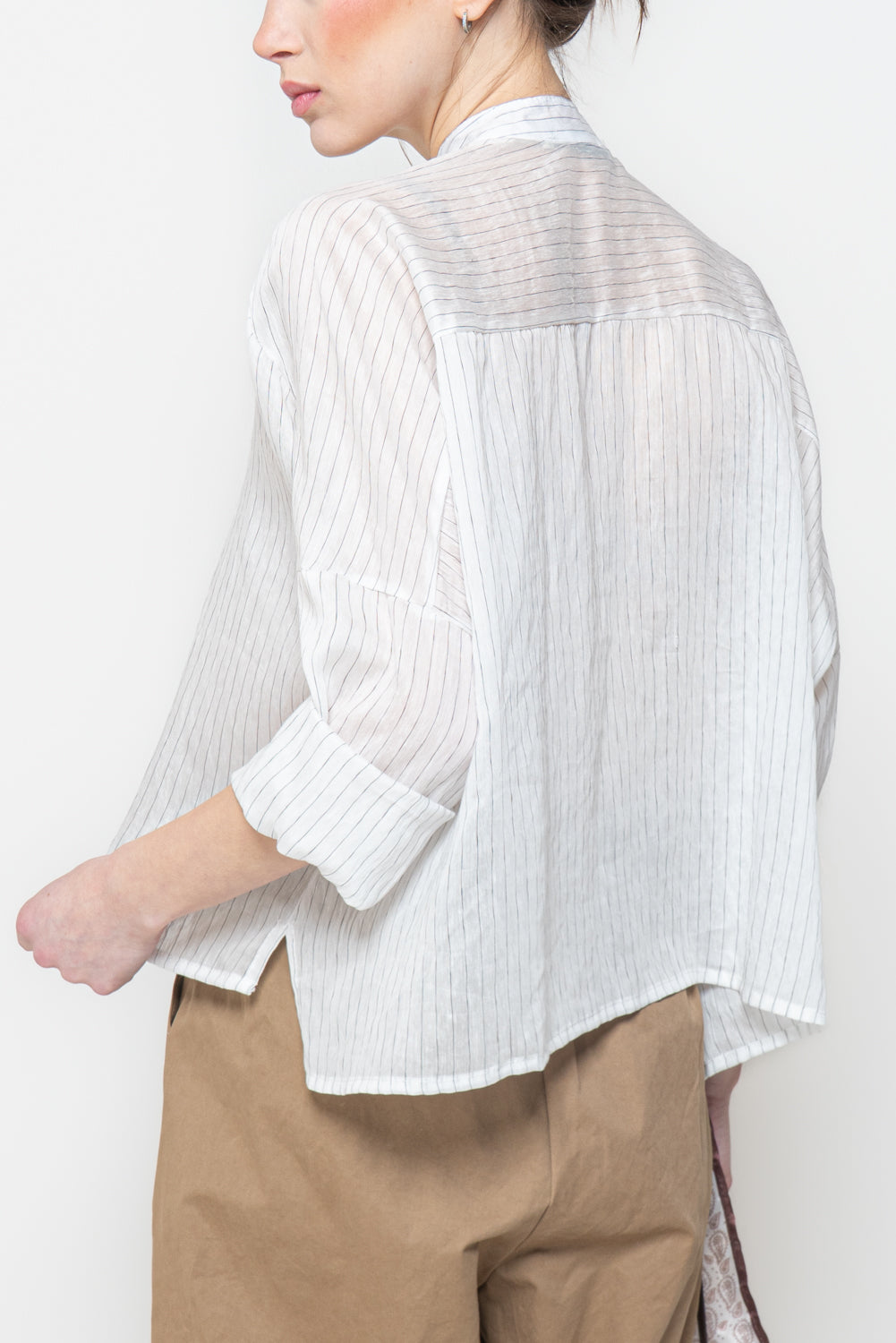 Camicia Gessata Oversize
