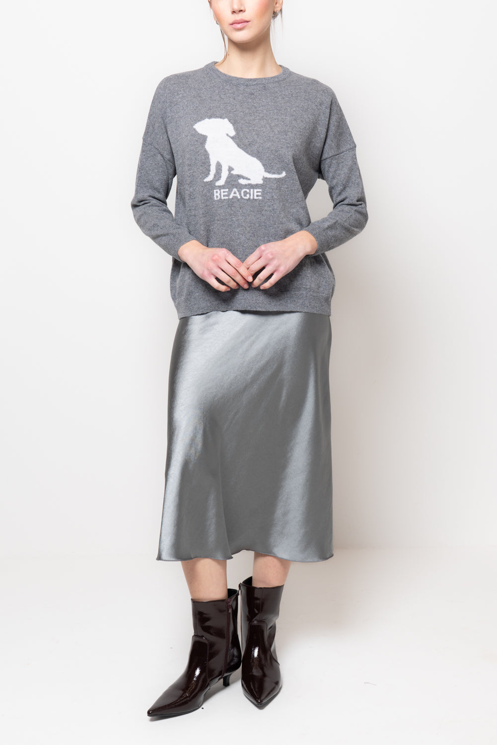 Maglia con disegno piazzato